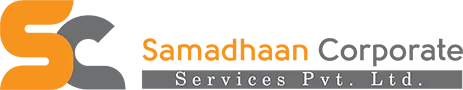 Samadhaan Services Pvt Ltd logo with orange and grey corporate design